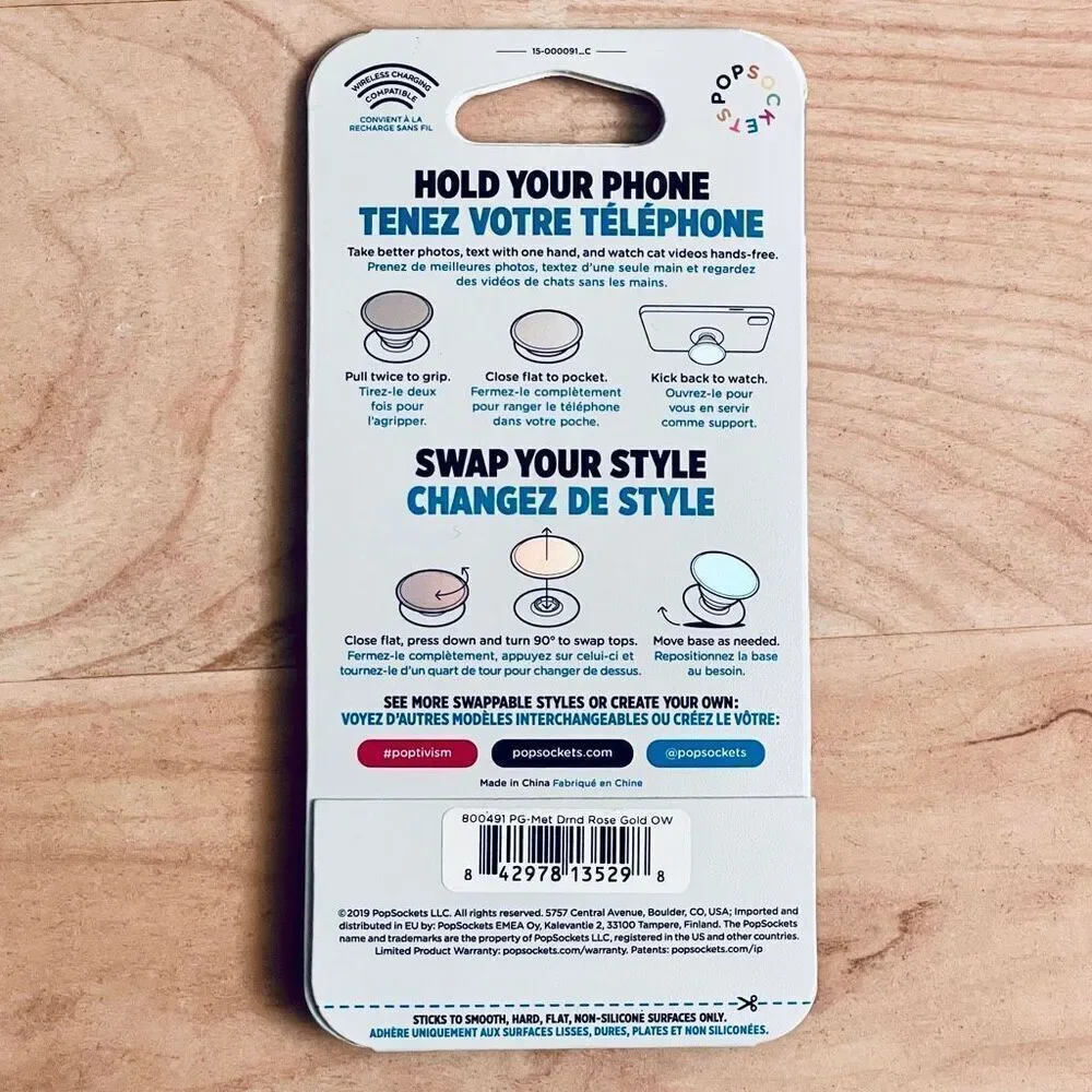 NWT Popsockets Popgrip Pink Diamond New in Package